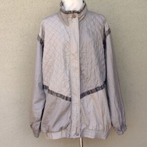 Vintage Outbrook Woman's Gray Windbreaker 1X